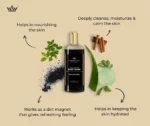 Charcoal Mint Body Wash Materials