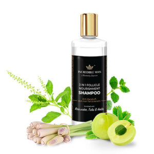 Incredible Man 3 in 1 Keratin Shampoo 200ml – Rice Water, Amla & Tulsi