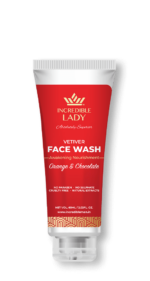 orange and chocolate facewash for women